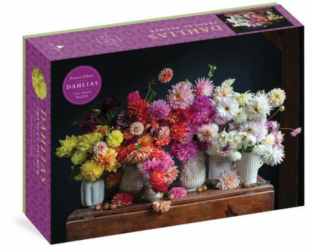 DAHLIAS 750-PIECE JIGSAW PUZZLE (ARTISAN BY FRANCES PALMER)
